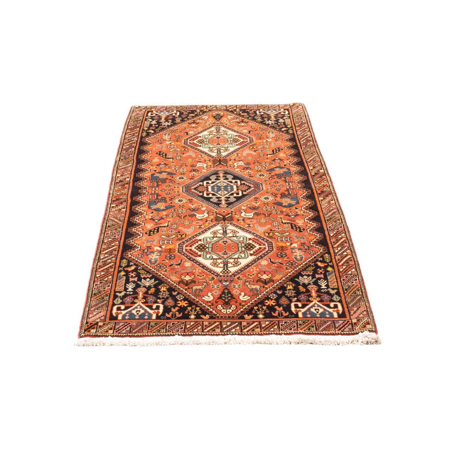 Alfombra de pasillo Alfombra persa - Nómada - 200 x 85 cm - naranja