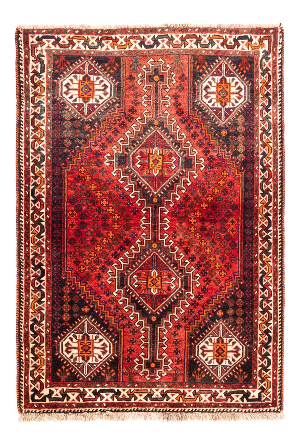 Alfombra persa - Nómada - 156 x 113 cm - rojo