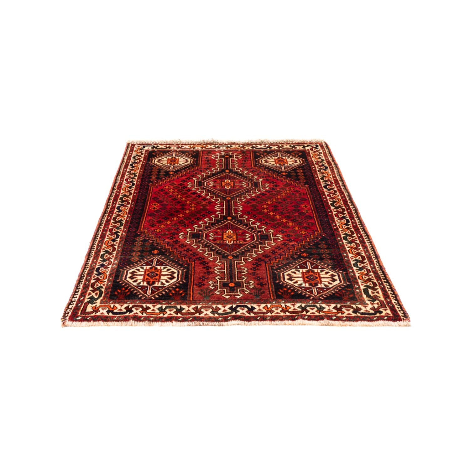 Alfombra persa - Nómada - 156 x 113 cm - rojo