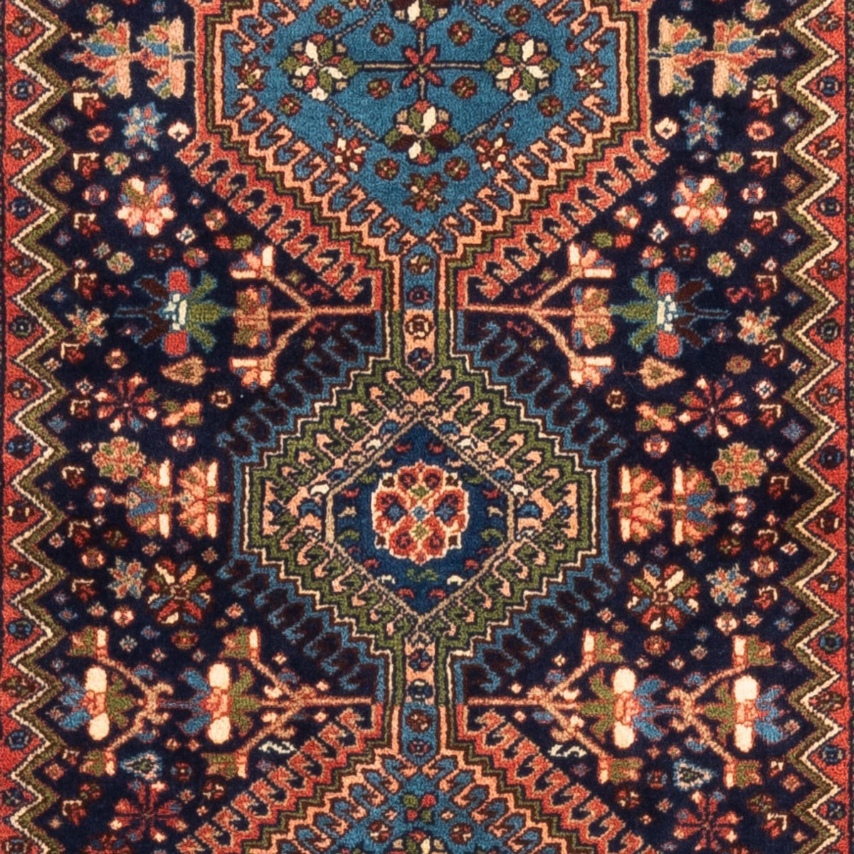 Alfombra de pasillo Alfombra persa - Nómada - 228 x 77 cm - beige oscuro