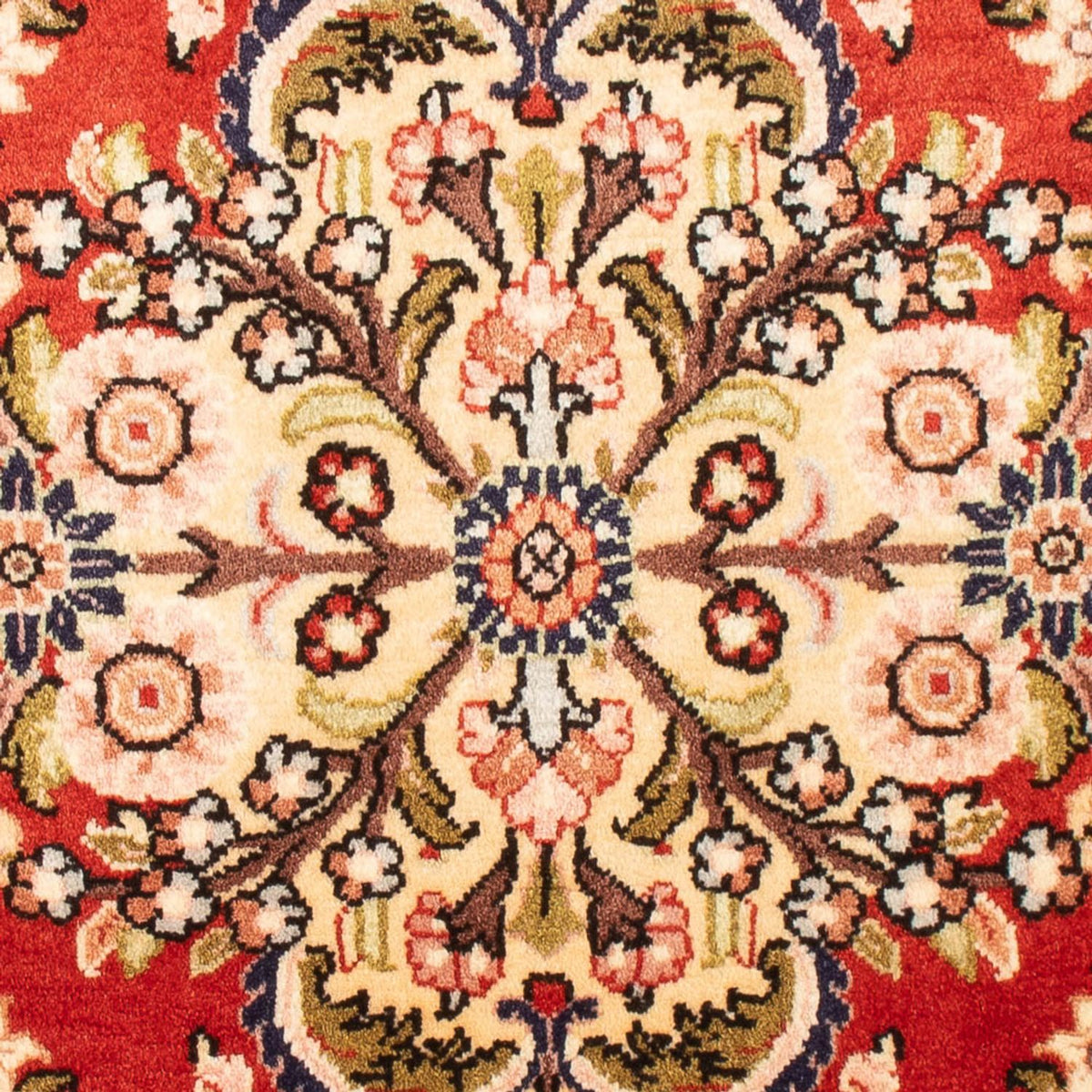 Alfombra persa - Ghom - 98 x 68 cm - rojo