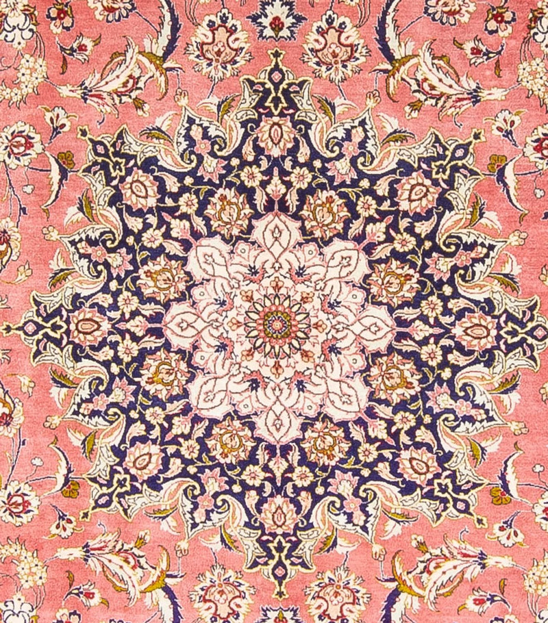 Alfombra de seda - Ghom Seda - Prima cuadrado  - 247 x 247 cm - rojo claro