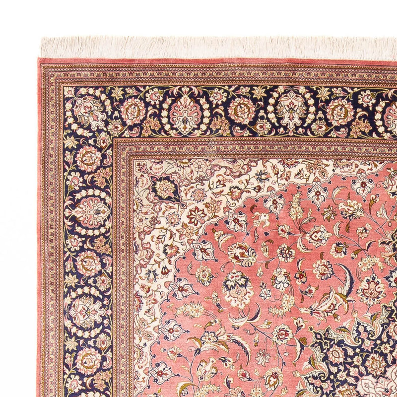 Alfombra de seda - Ghom Seda - Prima cuadrado  - 247 x 247 cm - rojo claro