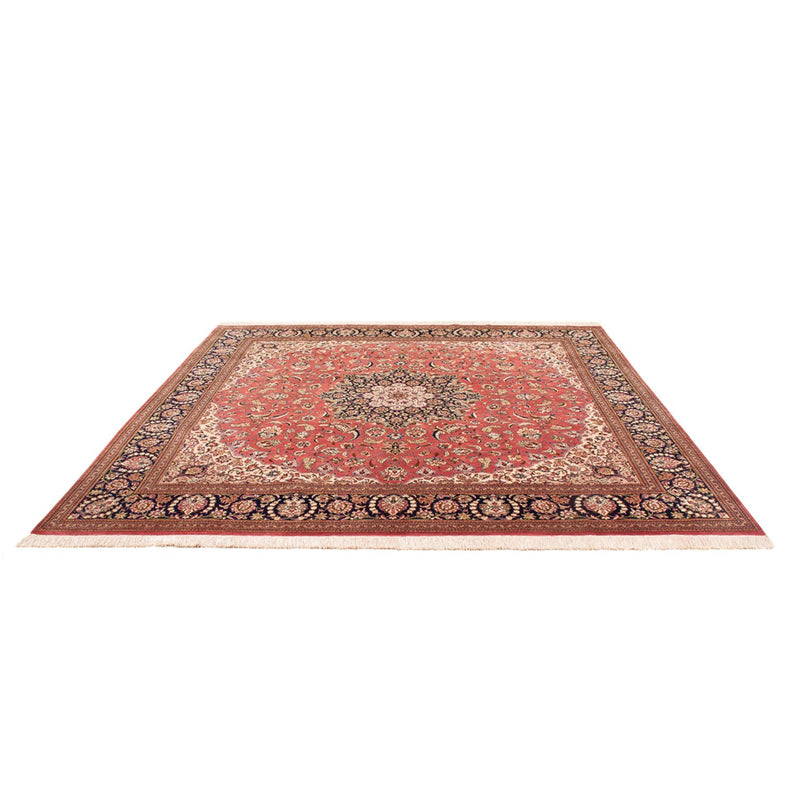 Alfombra de seda - Ghom Seda - Prima cuadrado  - 247 x 247 cm - rojo claro