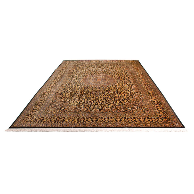 Alfombra de seda - Ghom Seda - Prima - 353 x 242 cm - negro