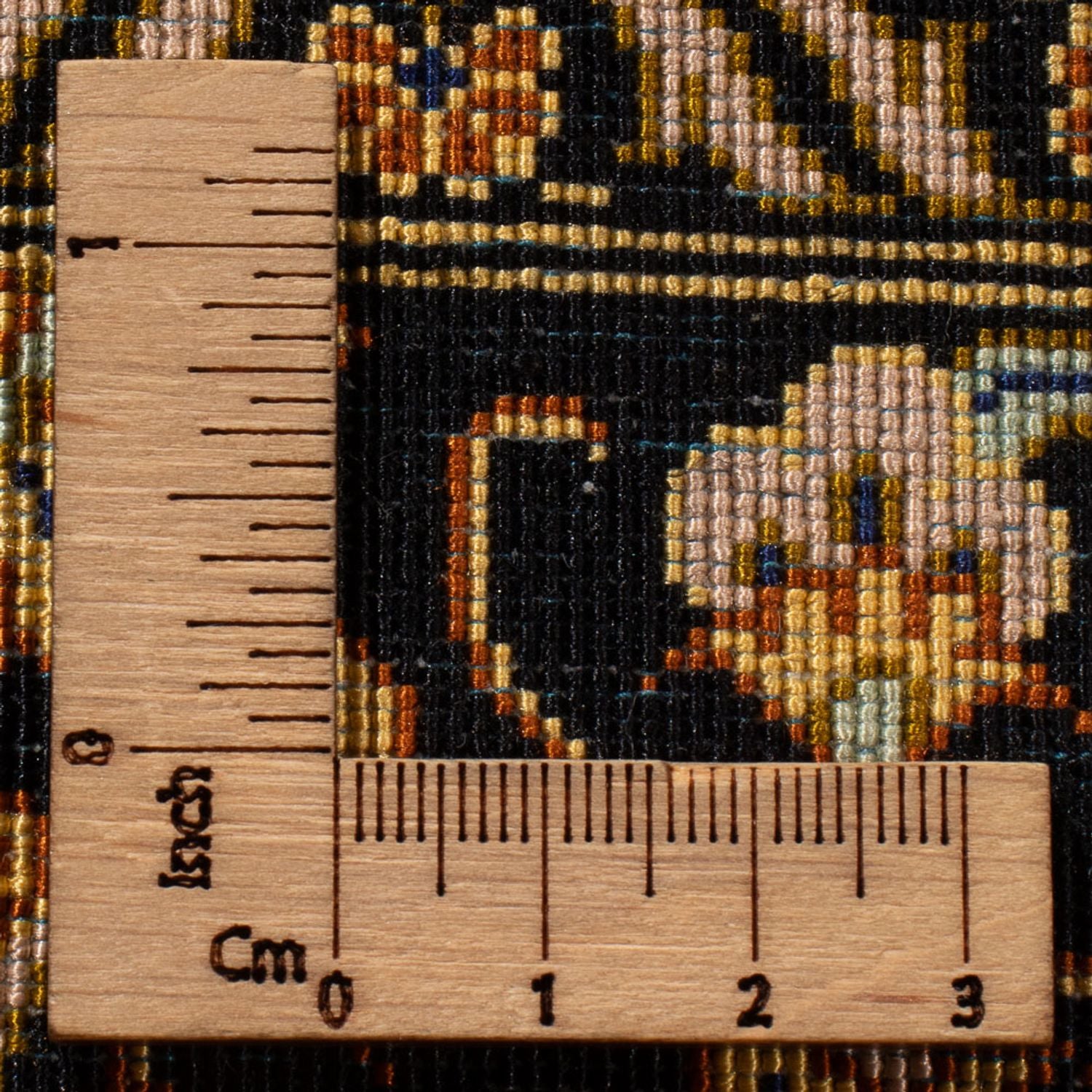 Alfombra de seda - Ghom Seda - Prima - 353 x 242 cm - negro