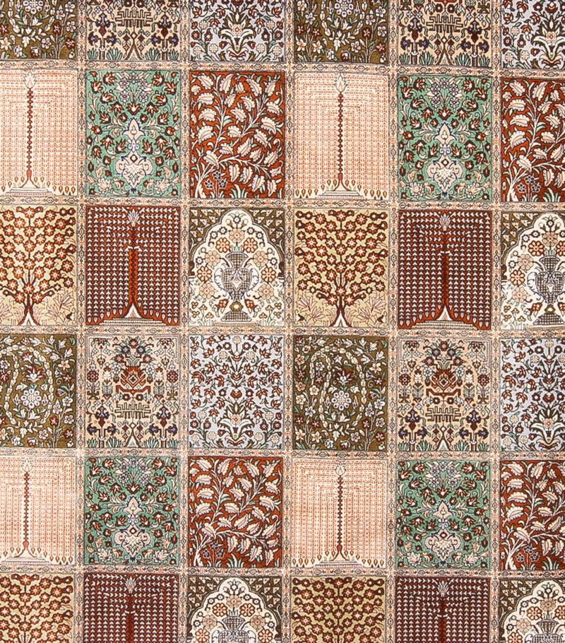 Alfombra de seda - Ghom Seda - Prima cuadrado  - 302 x 297 cm - multicolor