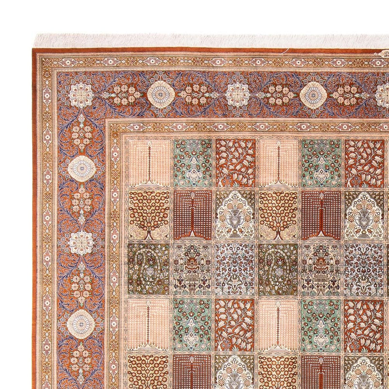 Alfombra de seda - Ghom Seda - Prima cuadrado  - 302 x 297 cm - multicolor