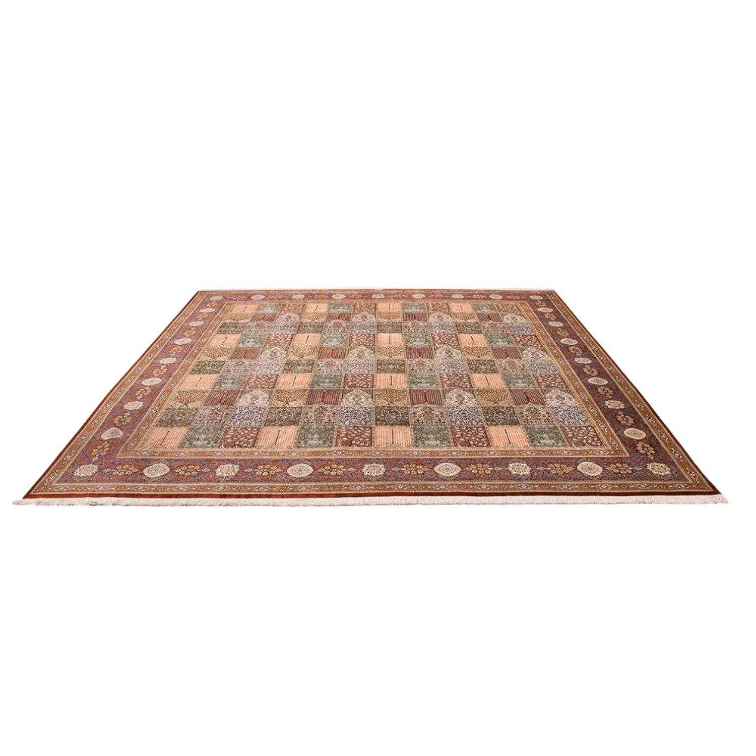 Alfombra de seda - Ghom Seda - Prima cuadrado  - 302 x 297 cm - multicolor