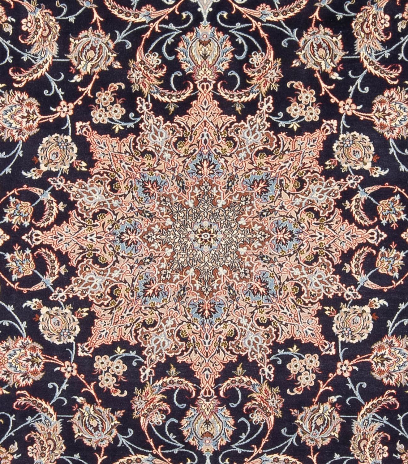Alfombra Persa - Isfahan - Prima - 355 x 248 cm - azul oscuro