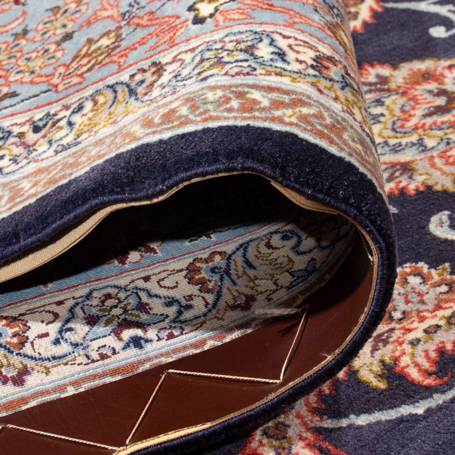 Alfombra Persa - Isfahan - Prima - 355 x 248 cm - azul oscuro