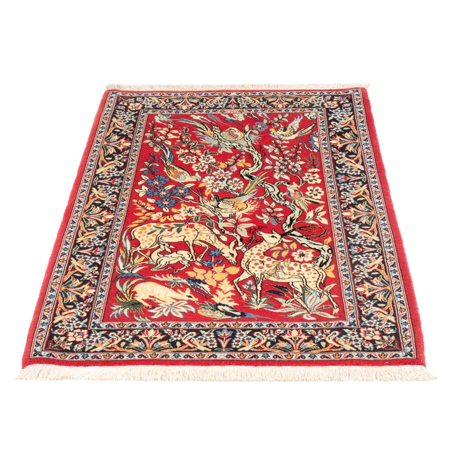 Alfombra Persa - Isfahan - Prima - 110 x 74 cm - rojo