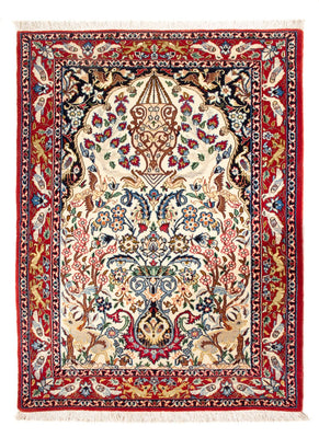 Alfombra Persa - Isfahan - Prima - 100 x 75 cm - crema