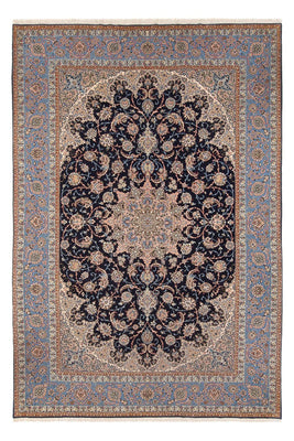 Alfombra Persa - Isfahan - Prima - 355 x 255 cm - azul oscuro