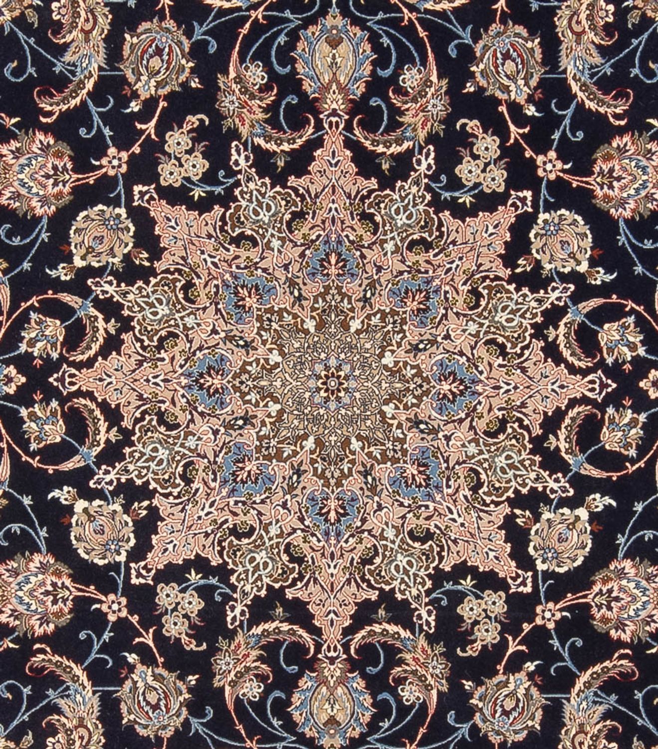 Alfombra Persa - Isfahan - Prima - 355 x 255 cm - azul oscuro