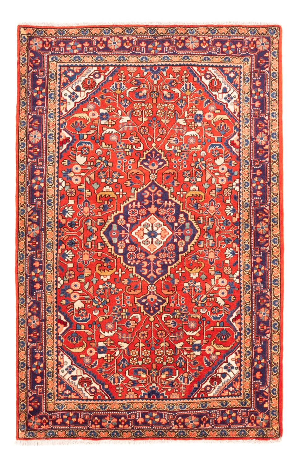 Alfombra persa - Nómada - 160 x 108 cm - rojo