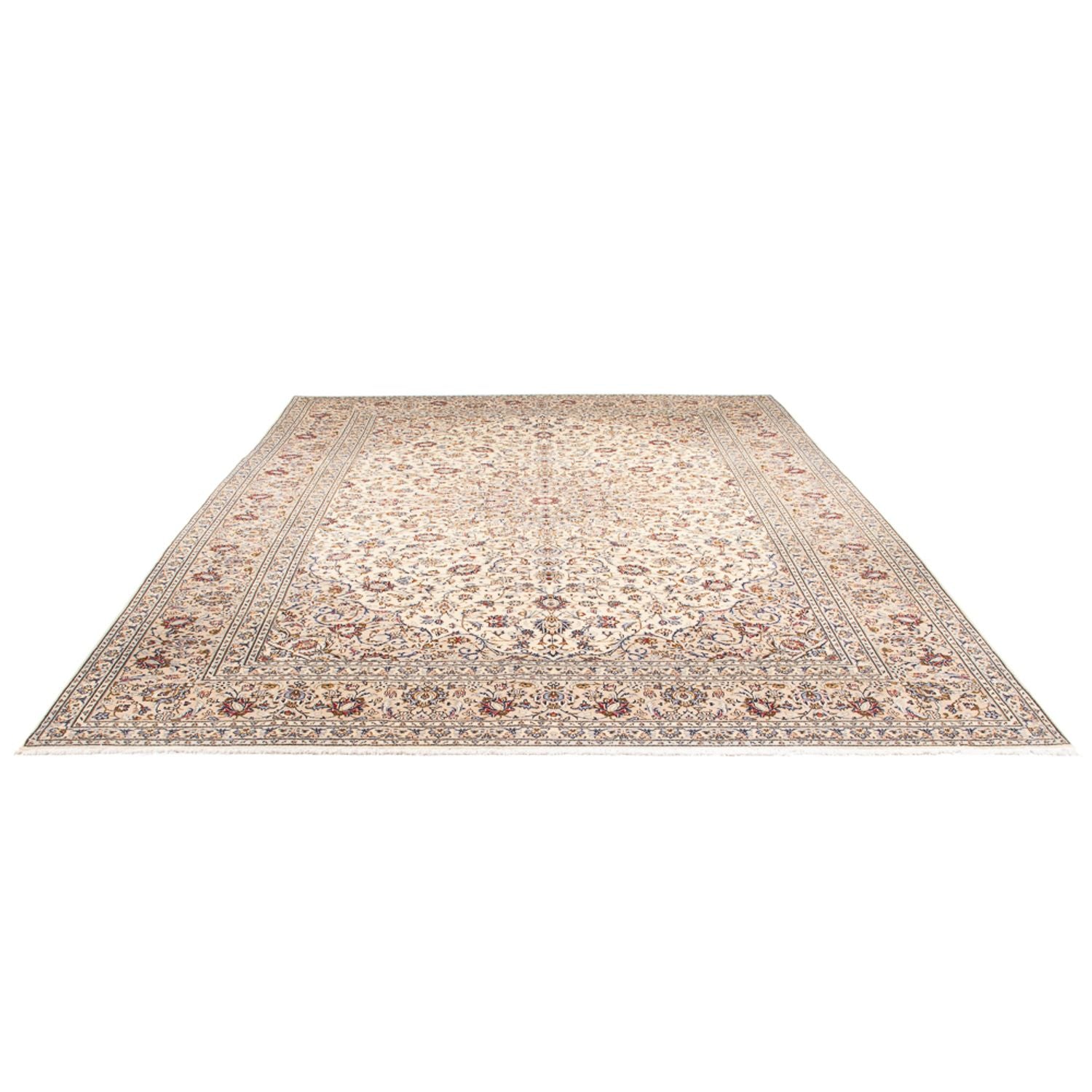 Alfombra persa - Keshan - 400 x 300 cm - crema