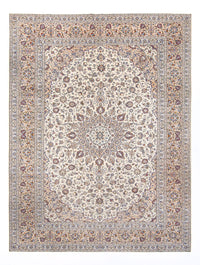Alfombra persa - Keshan - 403 x 300 cm - crema