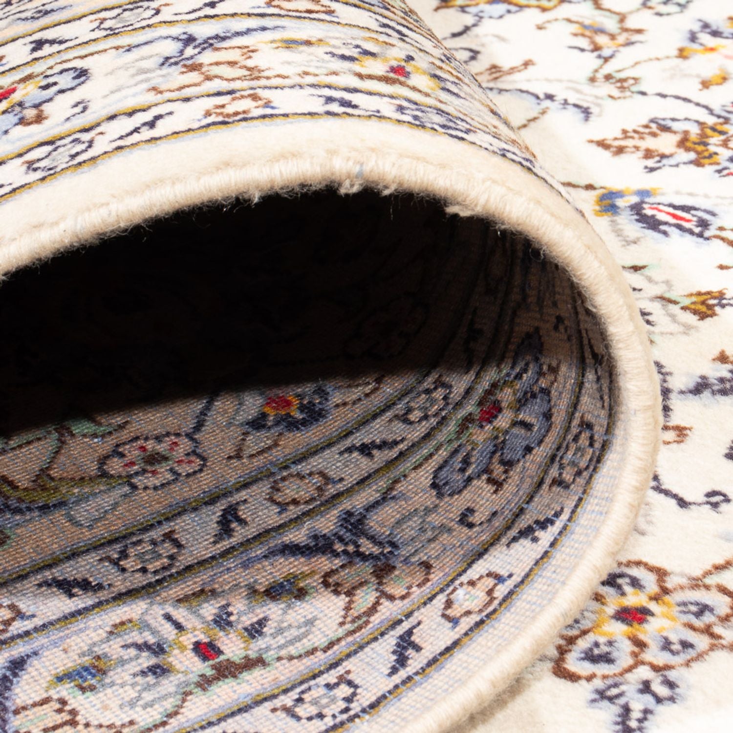 Alfombra persa - Keshan - 403 x 300 cm - crema