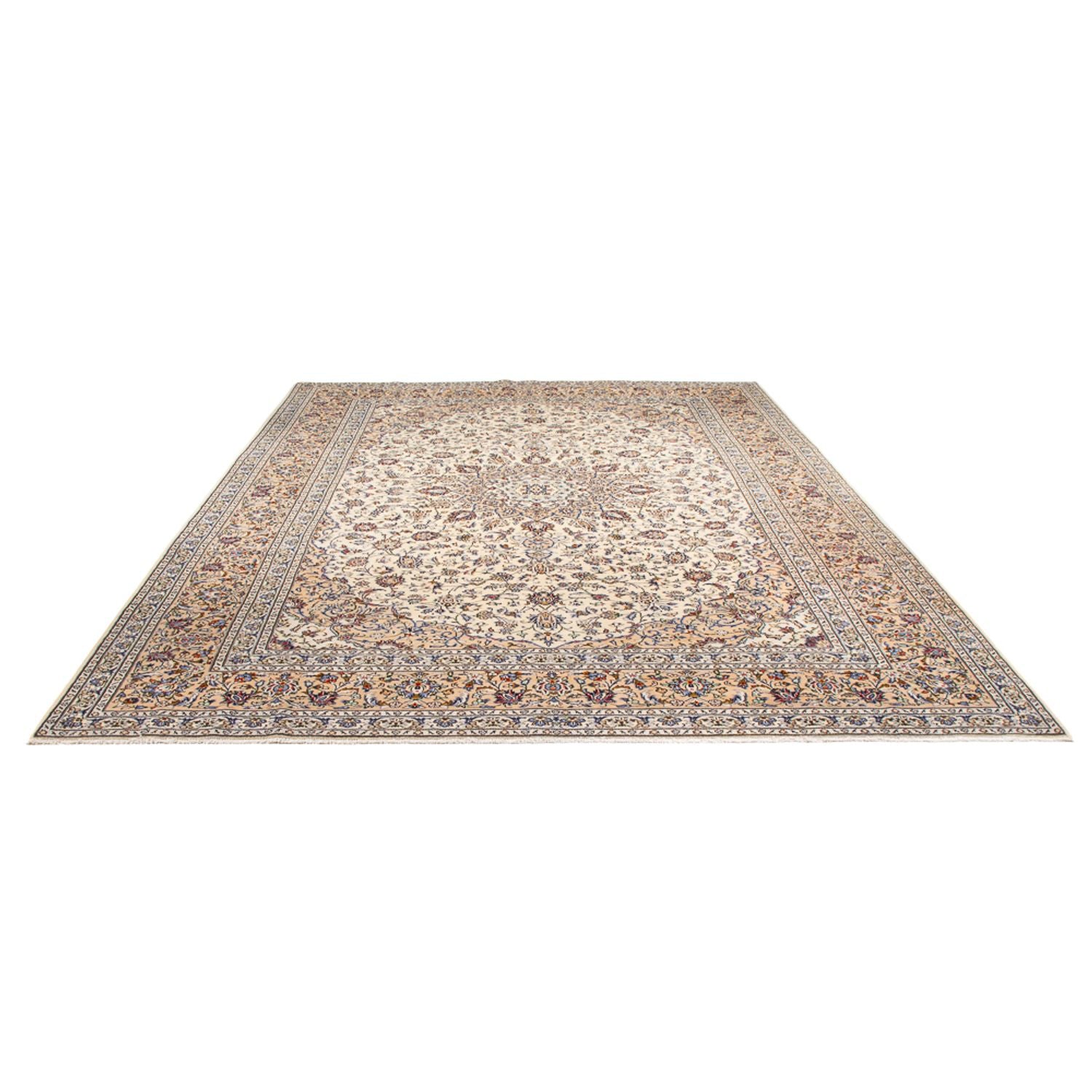 Alfombra persa - Keshan - 403 x 300 cm - crema