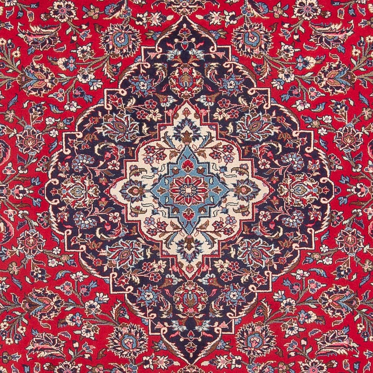 Alfombra persa - Keshan - 394 x 292 cm - rojo