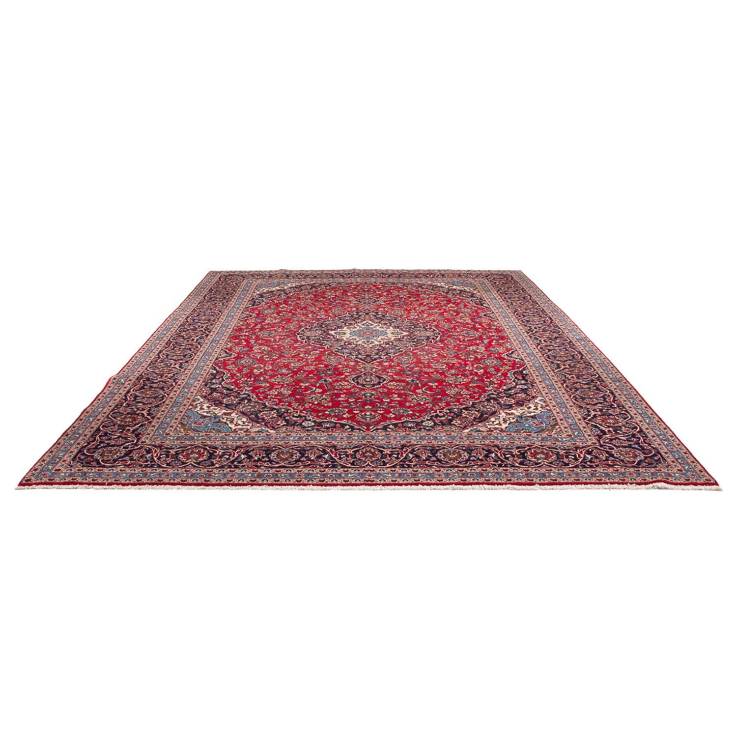 Alfombra persa - Keshan - 394 x 292 cm - rojo