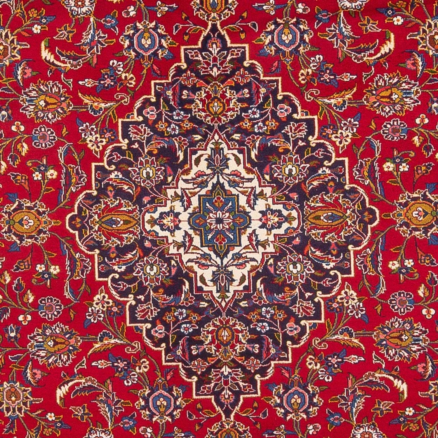 Alfombra persa - Keshan - 406 x 296 cm - rojo