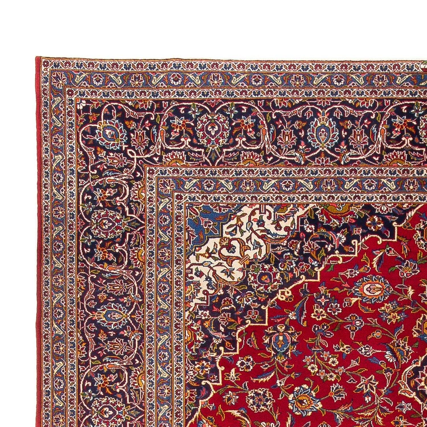 Alfombra persa - Keshan - 406 x 296 cm - rojo