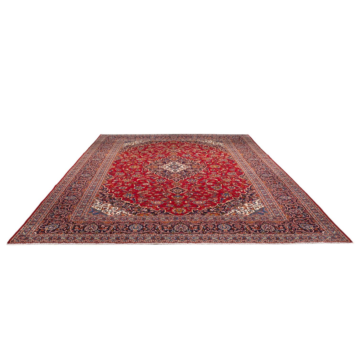 Alfombra persa - Keshan - 406 x 296 cm - rojo