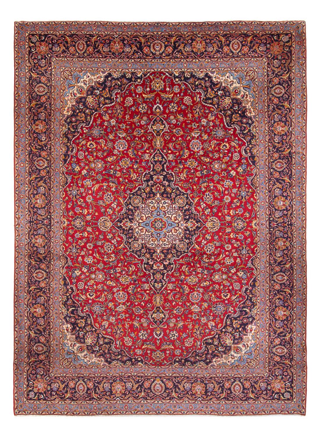 Alfombra persa - Keshan - 417 x 300 cm - rojo