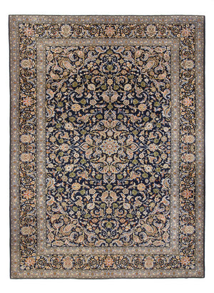 Alfombra persa - Keshan - 417 x 293 cm - azul oscuro