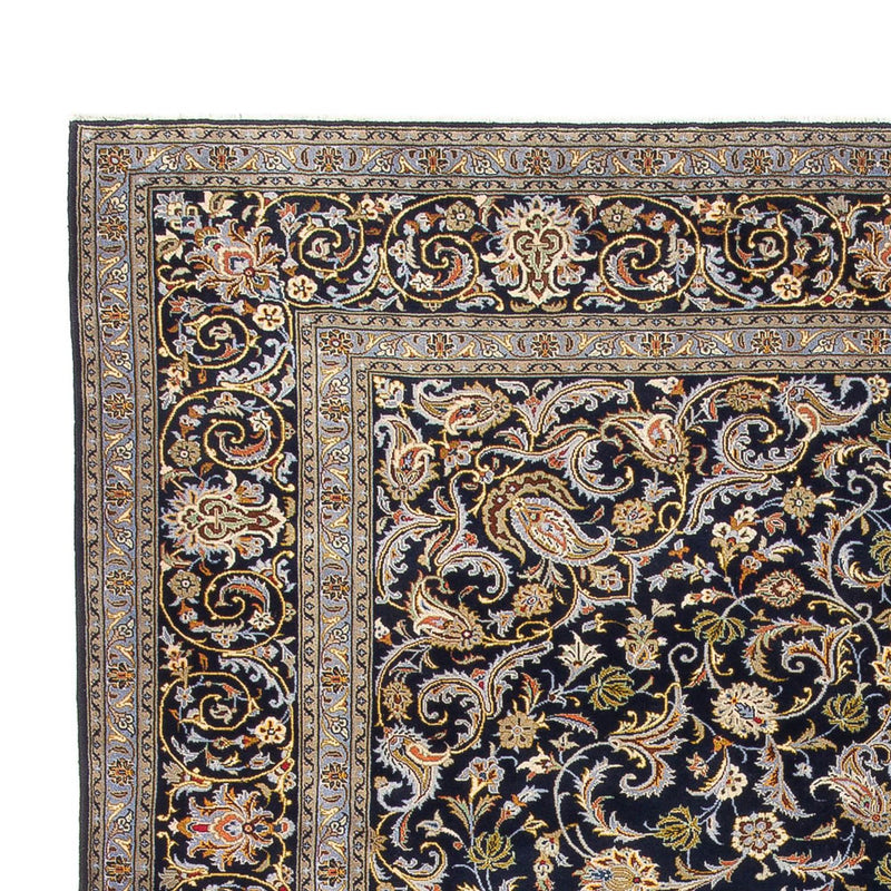 Alfombra persa - Keshan - 417 x 293 cm - azul oscuro