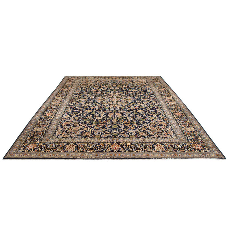 Alfombra persa - Keshan - 417 x 293 cm - azul oscuro