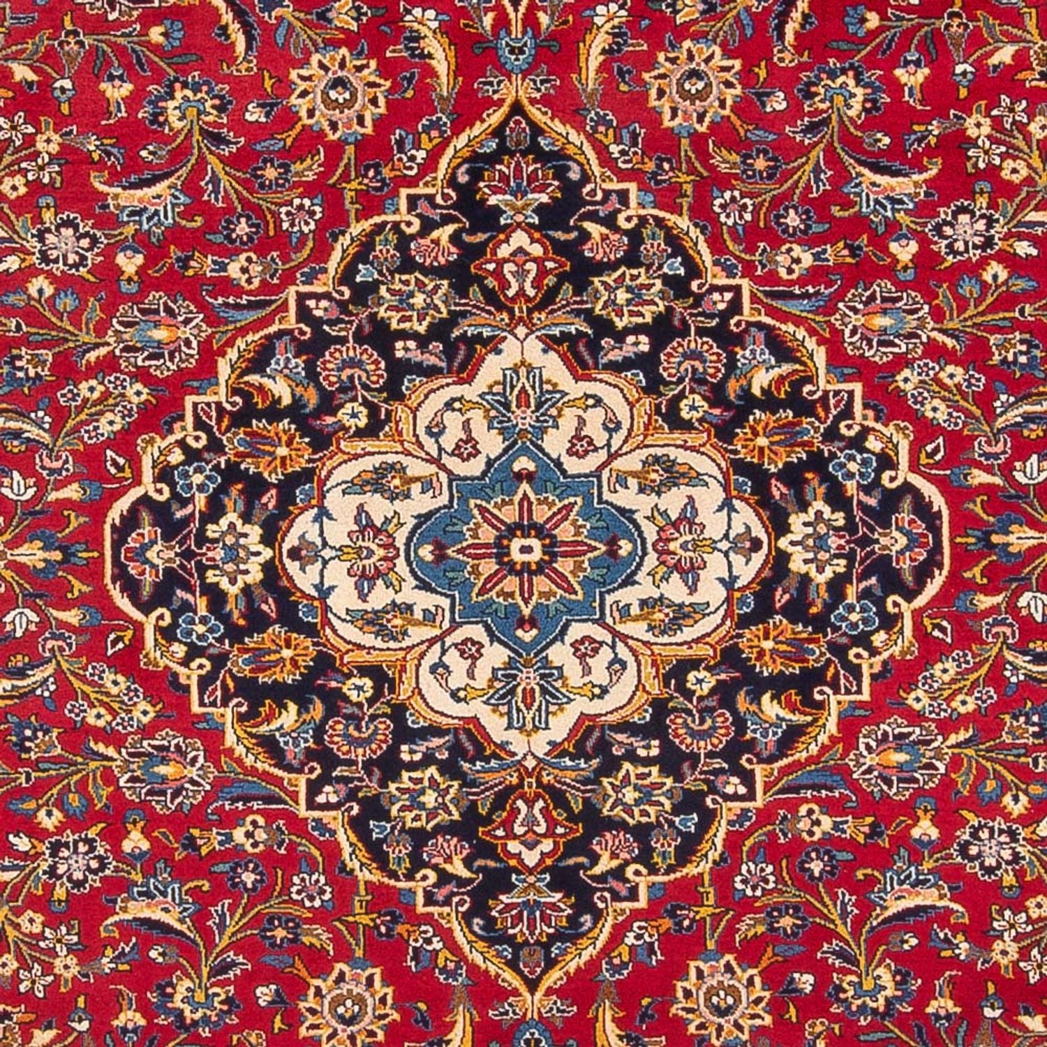Alfombra persa - Keshan - 390 x 297 cm - rojo