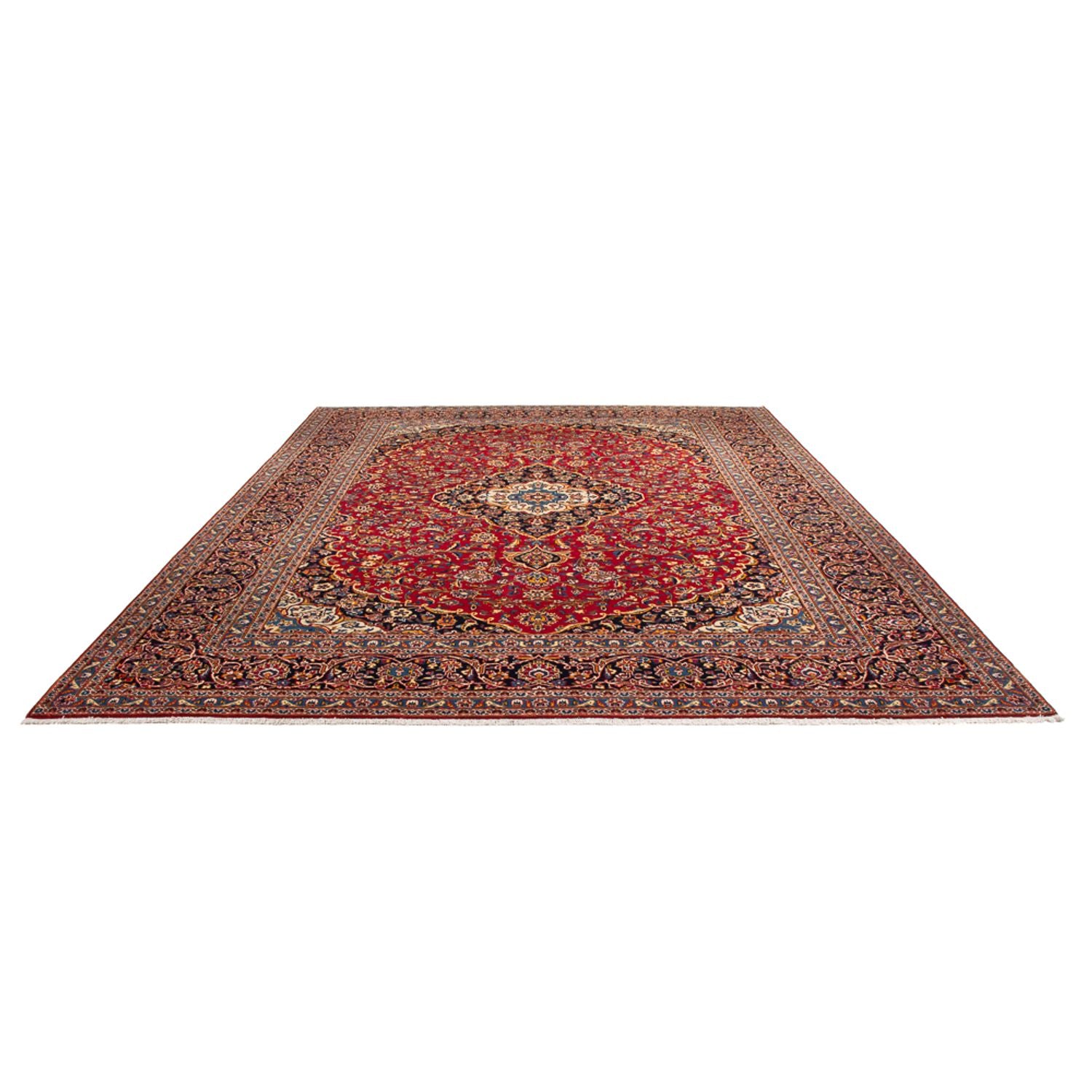 Alfombra persa - Keshan - 390 x 297 cm - rojo