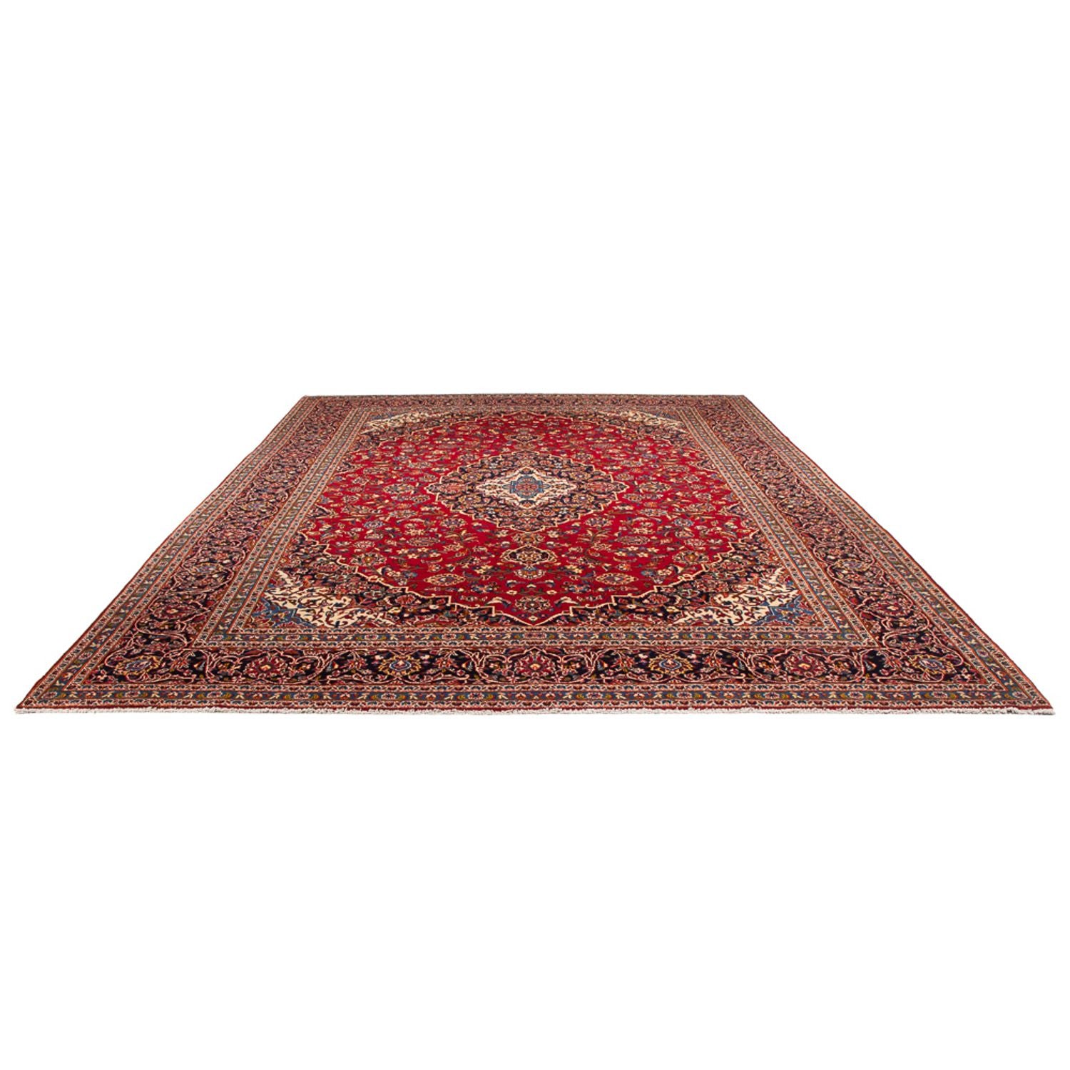 Alfombra persa - Keshan - 397 x 291 cm - rojo