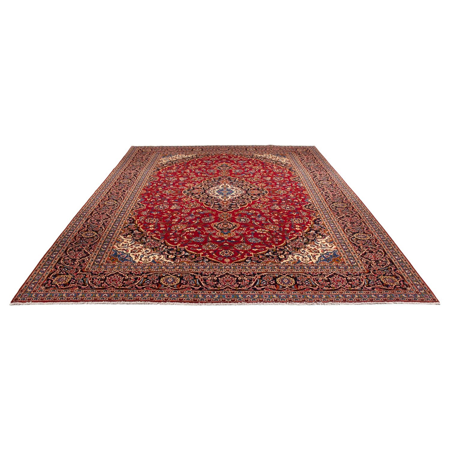 Alfombra persa - Keshan - 398 x 297 cm - rojo