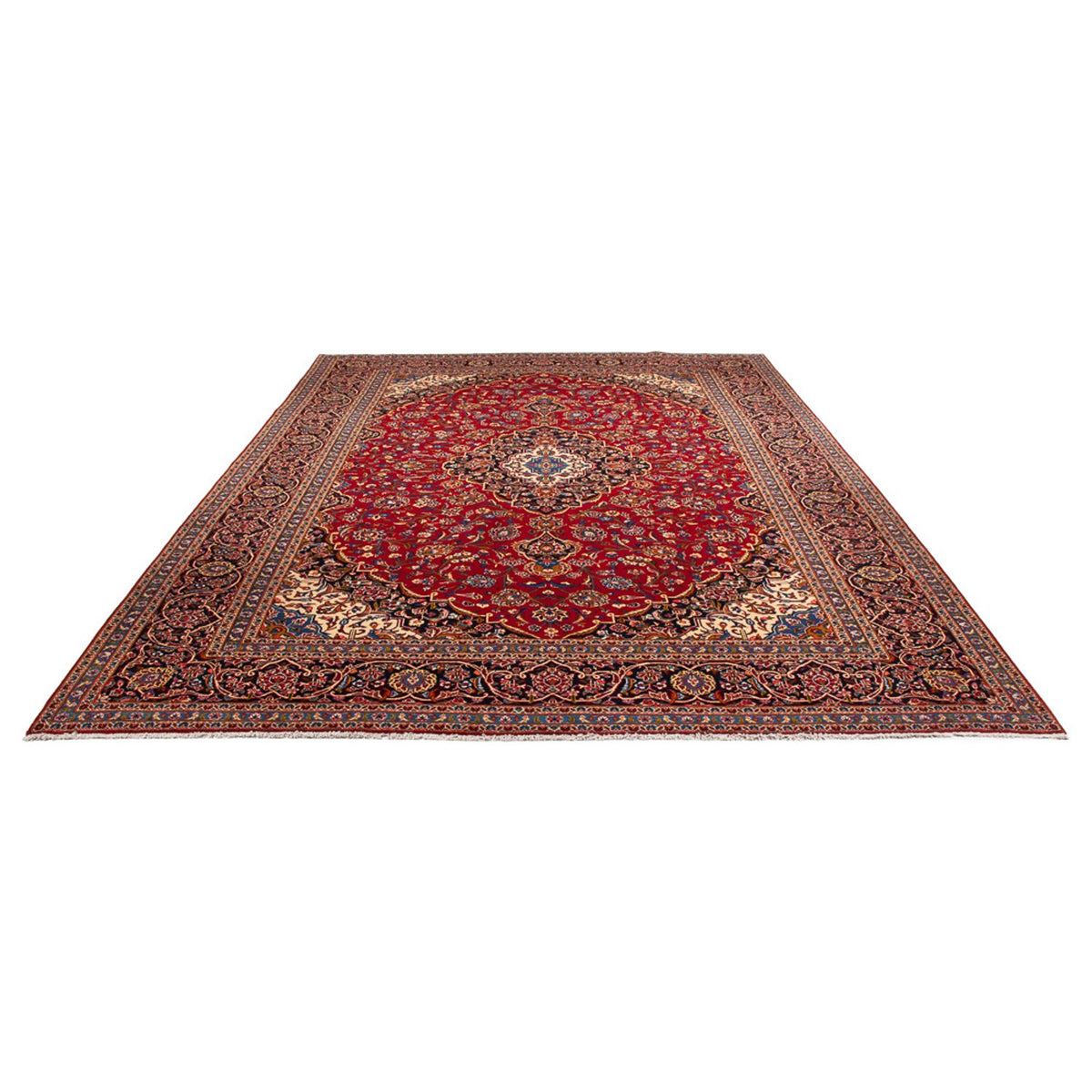 Alfombra persa - Keshan - 398 x 297 cm - rojo