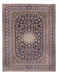 Alfombra persa - Keshan - 395 x 292 cm - azul oscuro