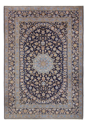 Alfombra persa - Keshan - 390 x 266 cm - azul oscuro