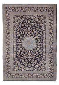 Alfombra persa - Keshan - 390 x 266 cm - azul oscuro