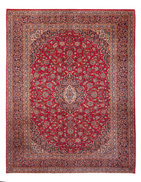 Alfombra persa - Keshan - 394 x 295 cm - rojo