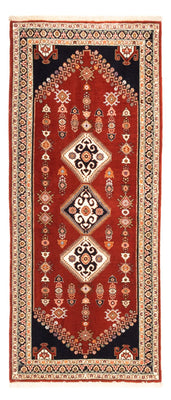 Alfombra de pasillo Alfombra Gabbeh - Persa Kashkuli - 198 x 86 cm - rojo