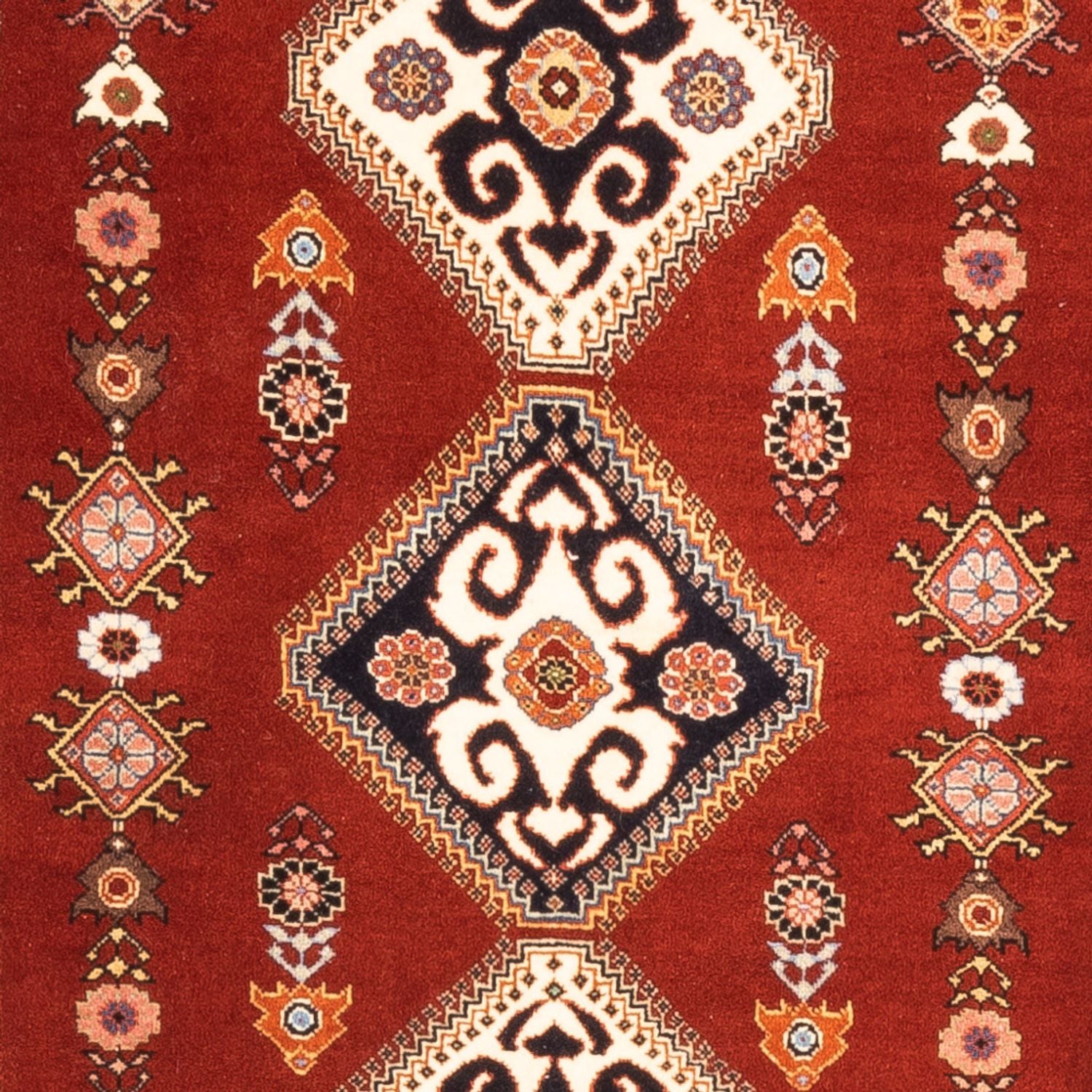 Alfombra de pasillo Alfombra Gabbeh - Persa Kashkuli - 198 x 86 cm - rojo