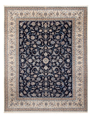 Alfombra persa - Nain - 395 x 300 cm - azul oscuro