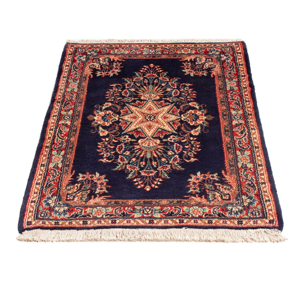 Alfombra persa - Clásica - 100 x 67 cm - azul oscuro