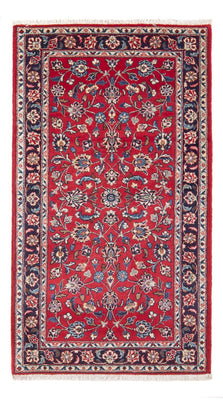 Alfombra persa - Keshan - 142 x 73 cm - rojo
