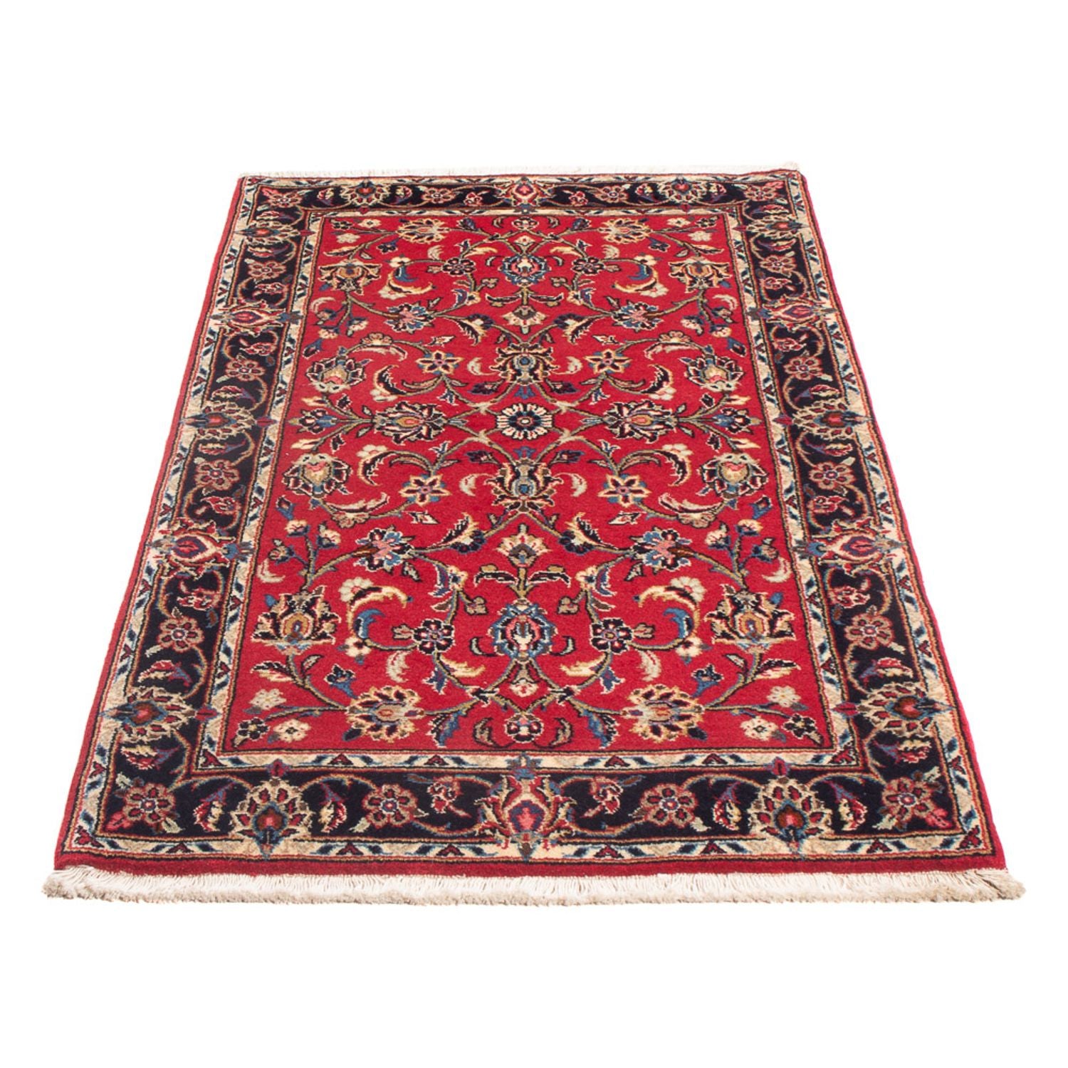 Alfombra persa - Keshan - 145 x 80 cm - rojo