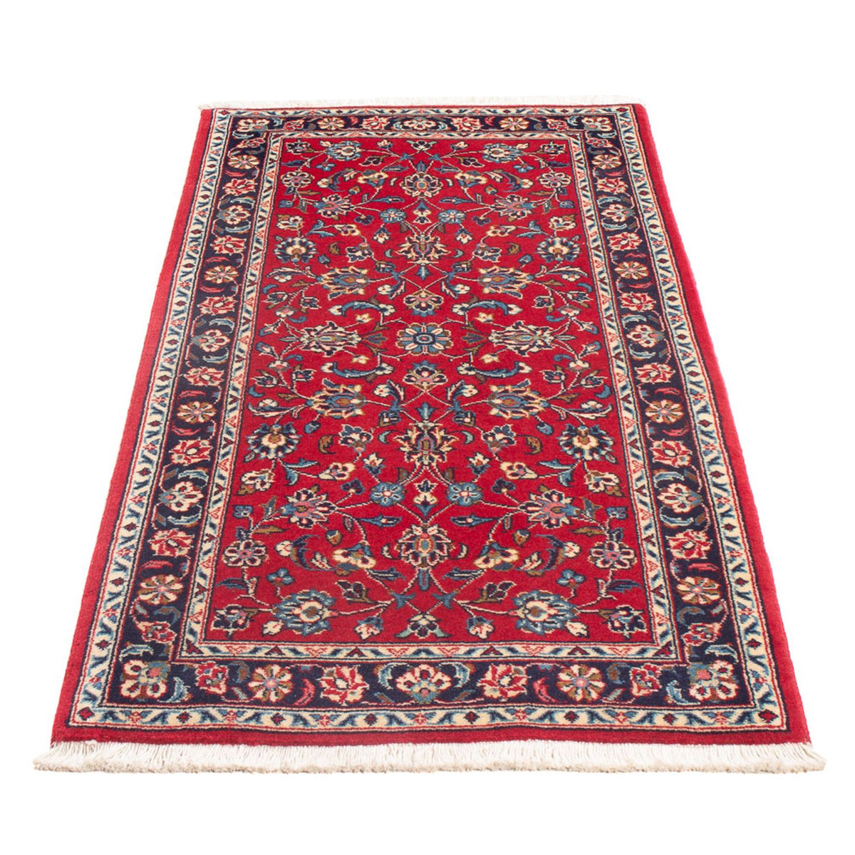 Alfombra persa - Keshan - 142 x 68 cm - rojo