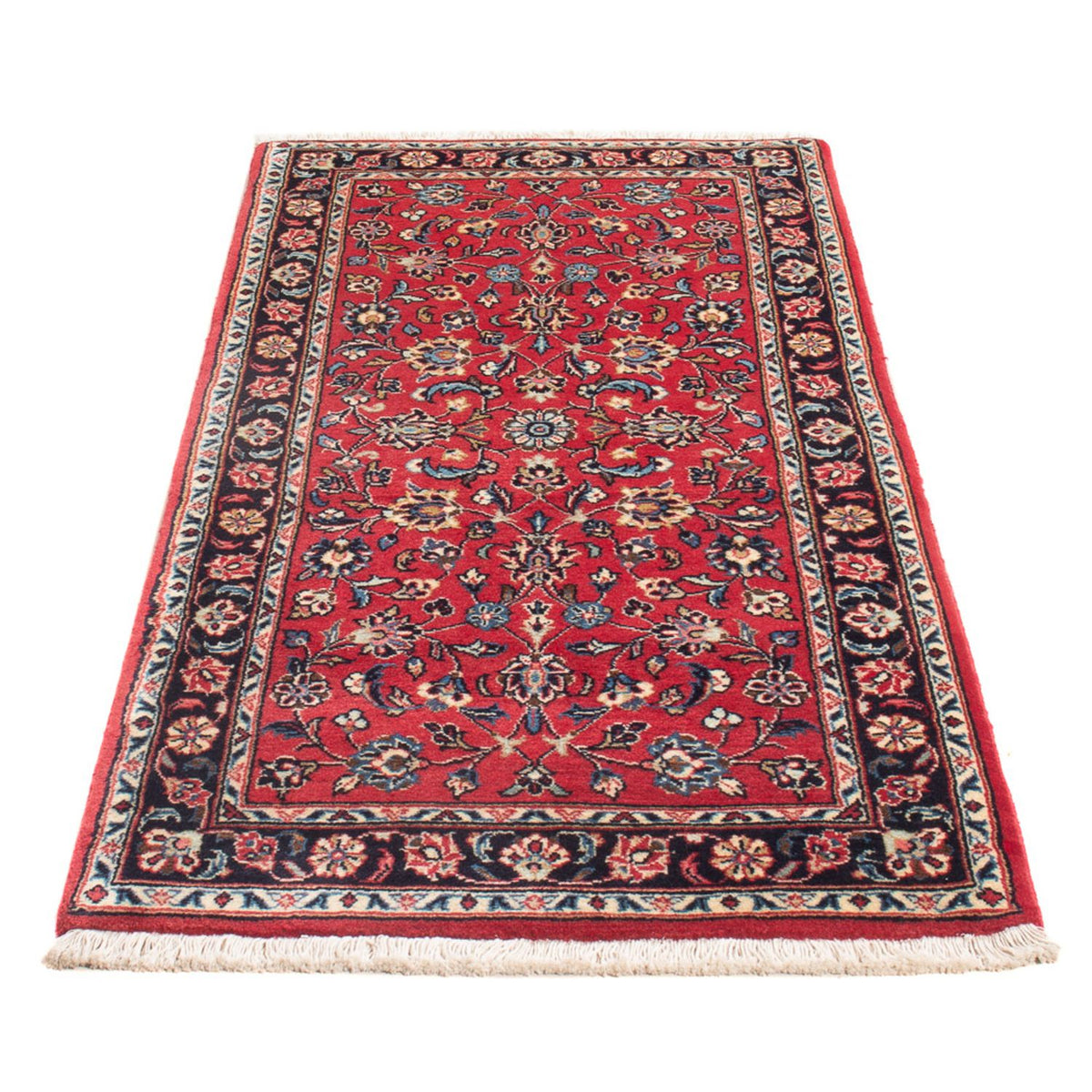 Alfombra persa - Keshan - 142 x 68 cm - rojo